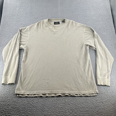 RedHead Shirt Mens Extra Large XL Beige Waffle Knit Thermal Fishing Hunting 