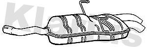 Exhaust Tail Pipe With Back Box for MG ZT T 160 1.8 Jan 2003 to Jan 2005 KLARIUS - Picture 1 of 8