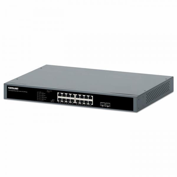 3161892 Intellinet Gigabit Ethernet Switch PoE+ 16 porte con 2 porte SFP