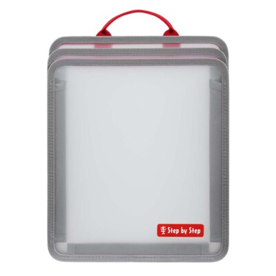 Step by Step Faltbare Heftbox Transparent Organizer