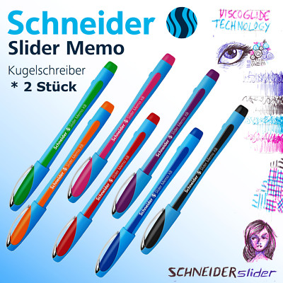 Heerlijk incident Gietvorm Schneider Slider Pen Ballpoint Memo Xb 2 Piece | eBay