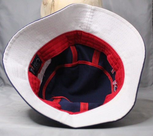 USA Olympic Dark Blue Bucket Hat Cap Roots Official Product Size M 100% Cotton - Picture 6 of 8