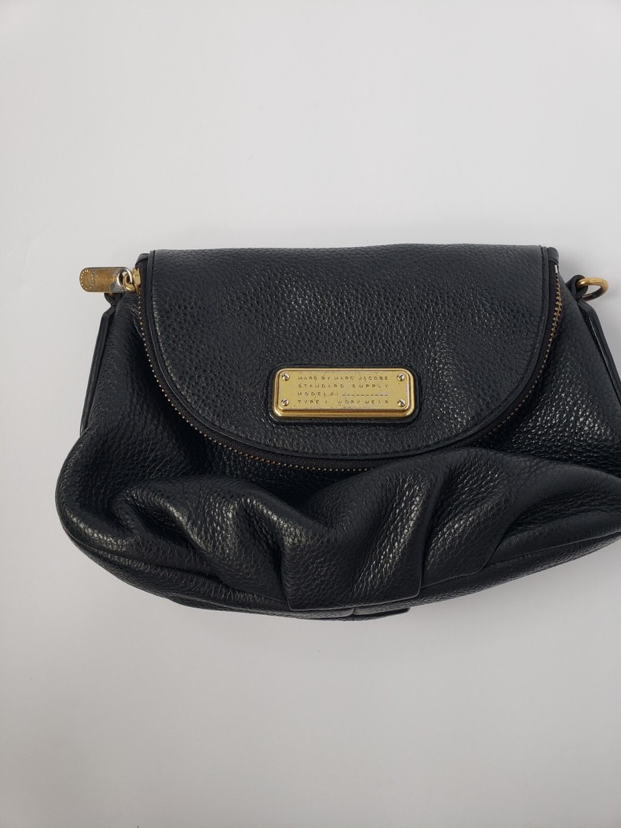 MARC BY MARC JACOBS Mini Q Natasha BLACK Leather Crossbody Bag NO