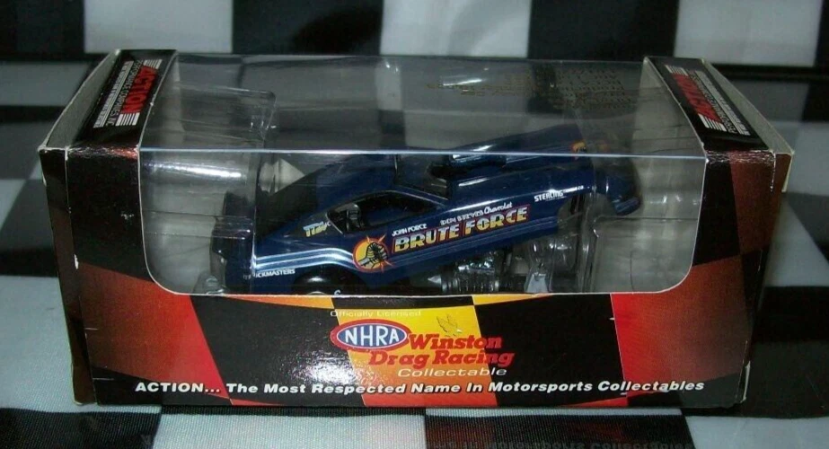JOHN FORCE BRUTE FORCE 1977 MONZA COCHE DIVERTIDO NHRA RCCA 1/64 COCHE DIECAST DE ACCIÓN Foto 2 de 2