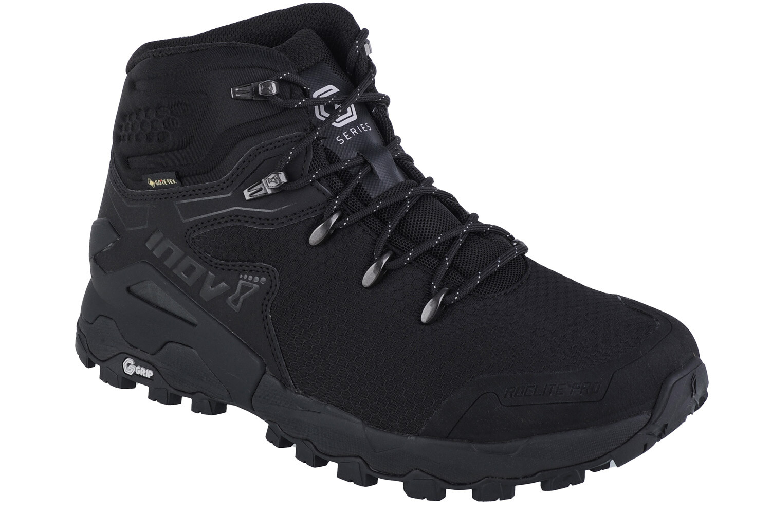 Men's Inov-8 Roclite Pro G 400 GTX V2 Black Trekking Shoes