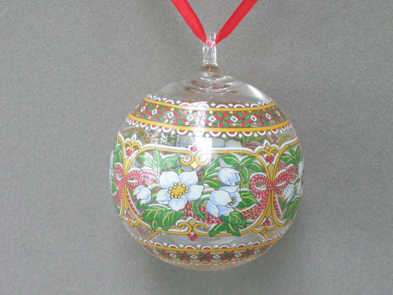 Hutschenreuther Germany Crystal Ball 1998 Christmas Ornament Denmark  MIB