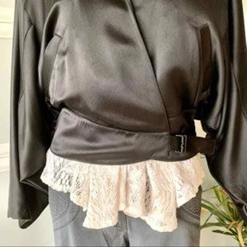 Giacca Avvolgente Vintage Gucci Silk & Lana Donna Medium 42 NUOVA