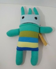 Mr. Sogs Creatures plush doll monster green blue yellow stripes