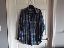 EUC Men  s long sleeve dress shirt for work Chaps X Large TG multi plaid