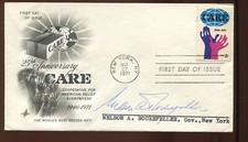 NELSON ROCKEFELLER GOVERNOR OFNEW YORK SIGNED COVER & MATCHING LETTER 936Q