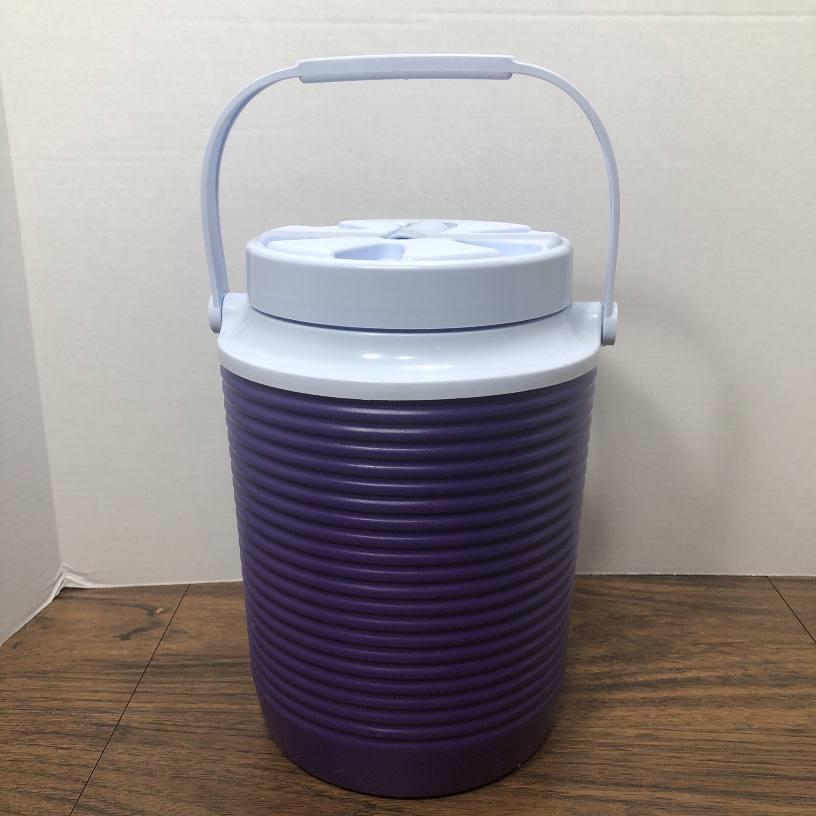 Genuine Rubbermaid Plastic 1 Gallon Outdoor Water Jug Cooler *RARE PURPLE* 156A
