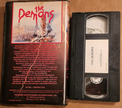 Jesus Franco VHS The Demons 1973 Rare Clamshell Box Premiere | eBay