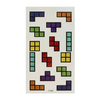 2 X Tetris Tattoo In Bunt - Verschiedene Formen Und Farben - T086 (2)