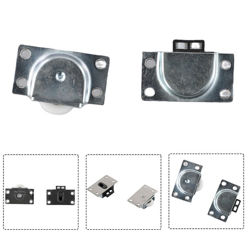 Stainless Steel Sliding Door Wheels Rollers Runners For Cupboard/Wardrobe Tool - Picture 10 of 24