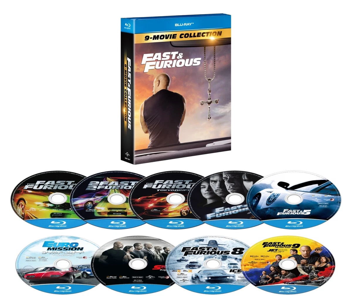  Fast & Furious 9-Movie Collection - Blu-ray + Digital