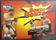 2022 Metal Universe AEW Wrestling Dax Harwood Bonzo Gonzo Insert Card #BG-25