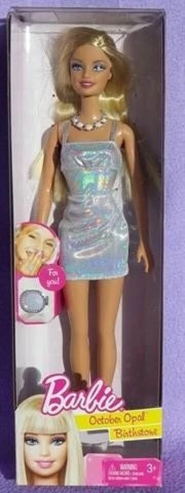 BARBIE Nascita Opale Ottobre Anello 2010 Mattel V9528 Bambola