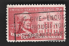 Scott# 1086 3c Alexander Hamilton with 