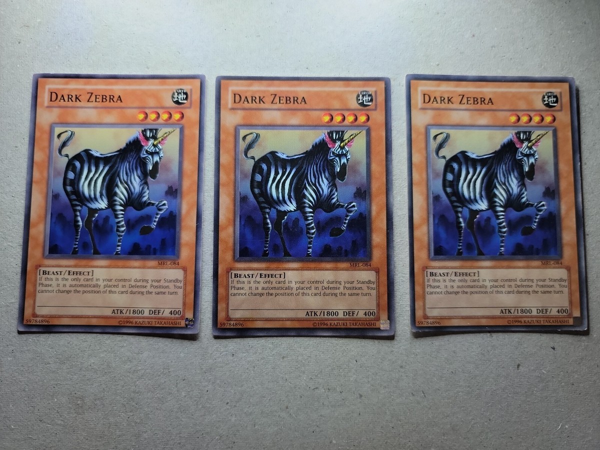3x Dark Zebra - MRL-084 - Unlimited - Yu-Gi-Oh-LP | eBay