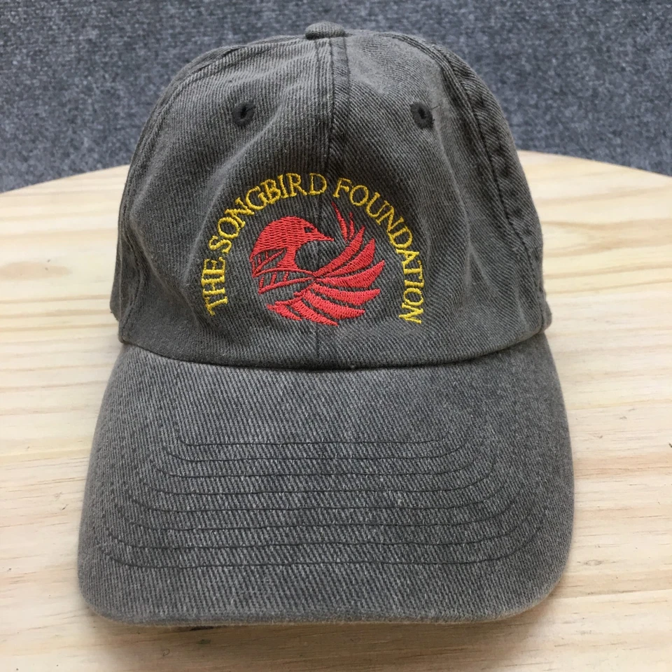 The Songbird Foundation Baseball Cap Hat Mens Gray One Size Cotton Curved Bill - Image 2 of 4