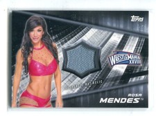 2016 Topps WWE Divas Rosa Mendes WRESTLEMANIA 30 AUTHENTIC MAT RELIC 95/199