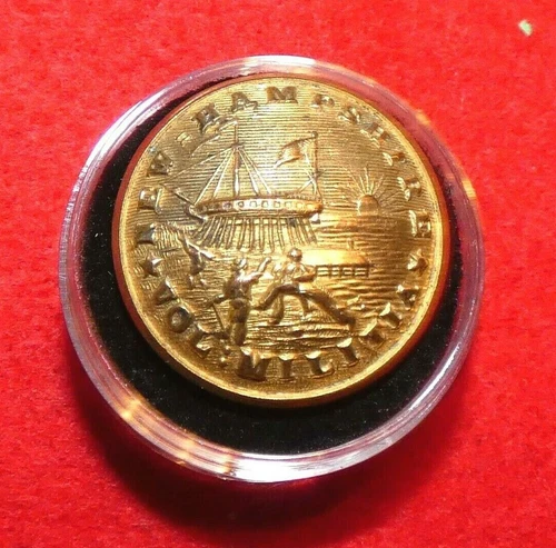 Civil War New Hampshire State Militia Coat Button