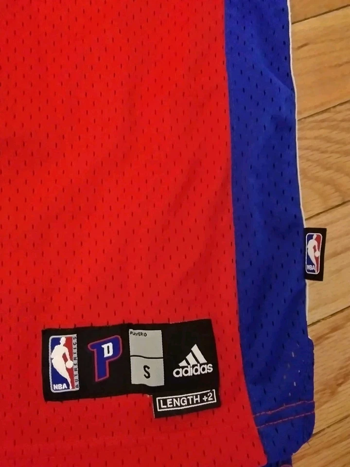 Chauncey Billups Detroit Pistons NBA Adidas Alt Red Jersey Youth S (8) - Image 2 of 4
