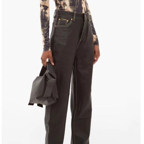 EYTYS Benz皮革直筒长裤 男女皆宜的