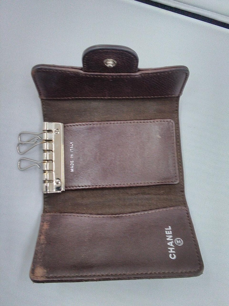 CHANEL　keycase VINTAGE Chanel Key Case Holder Leather Black Vintage | eBay
