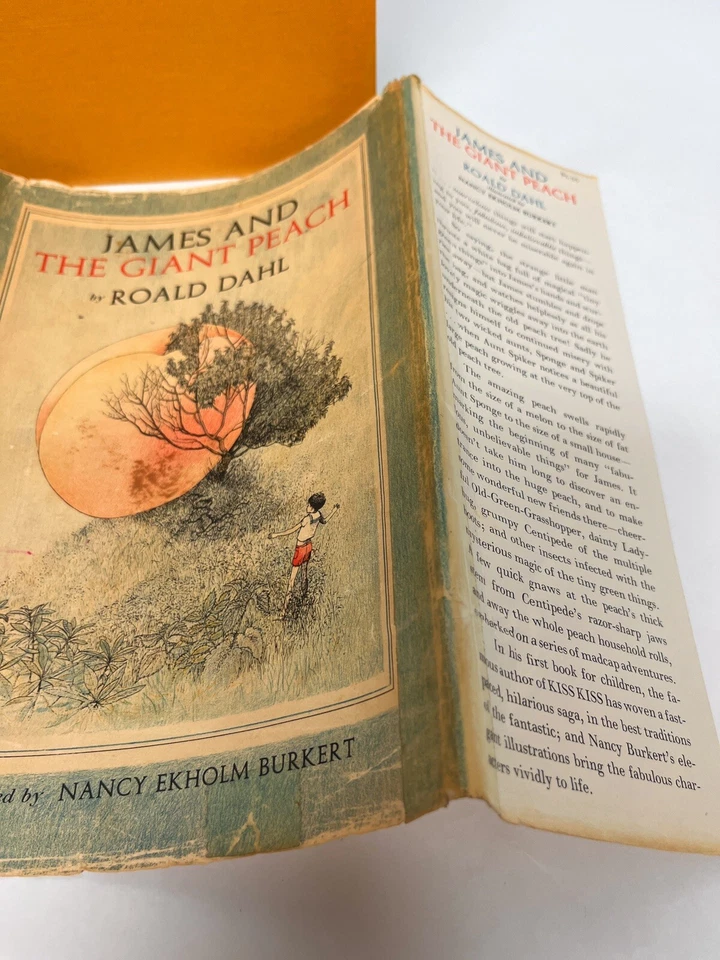 Roald Dahl James and the Giant Peach 1st edition/3rd print HCDJ RARE DJ $3.95 - Image 4 of 4