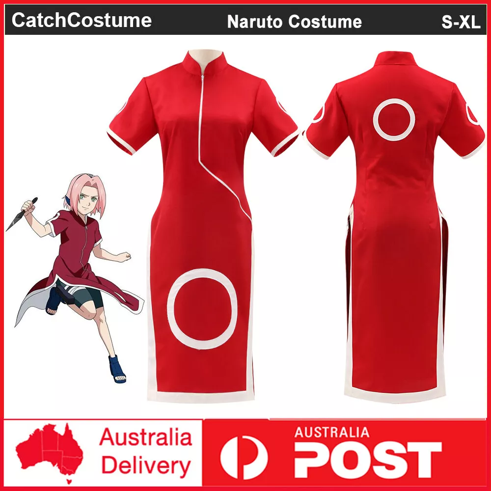 Anime cosplay Haruno Sakura 1st Halloween Cosplay Costume