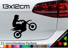 Motocross wheelie decal sticker MX racing contour track tuning JDM 13x12cm