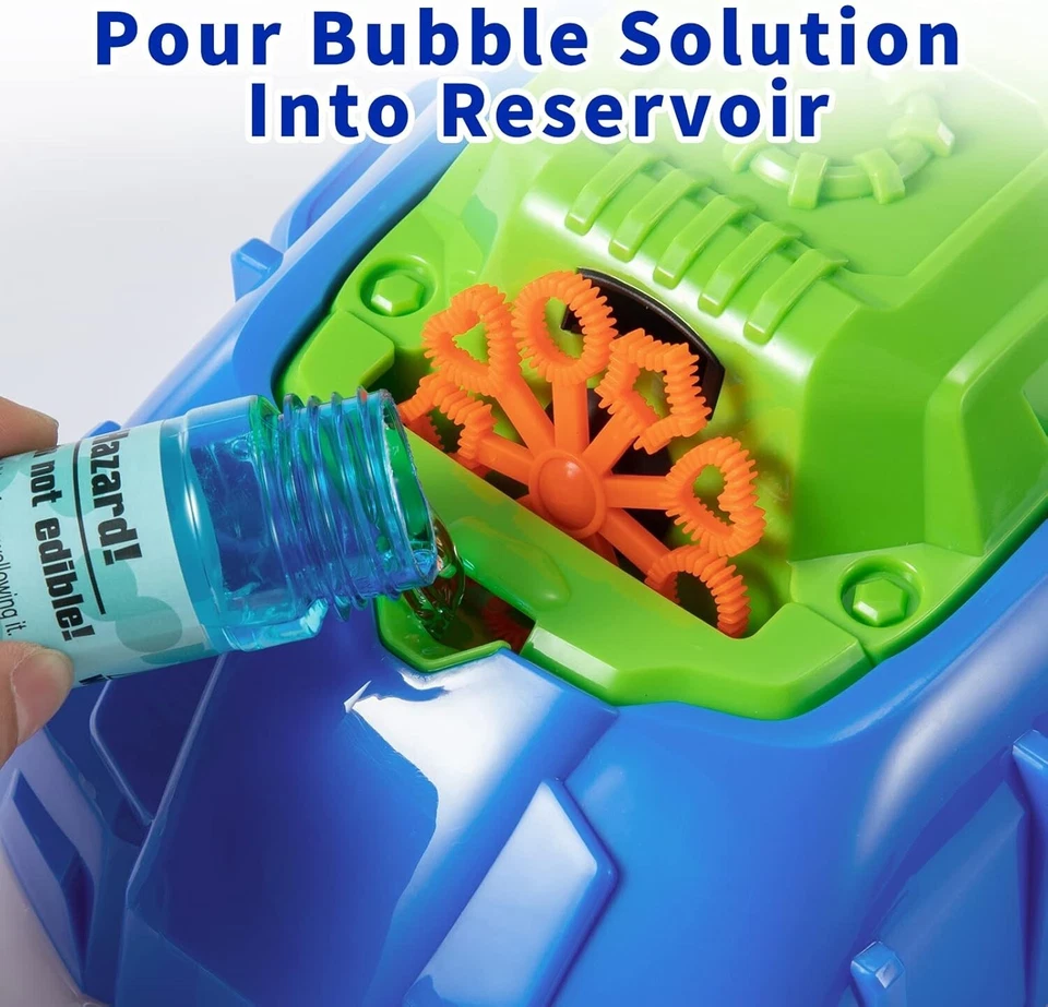 Bubble Lawn Mower – Outdoor Toy with Bubbles Included, Blue - Image 4 of 4