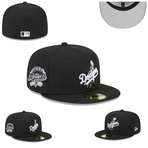 Los Angeles Dodgers LA Fitted Hats Cap Sonnenhut Unisex New Series Baseballmütze Kappe - Bild 13 von 15