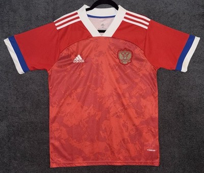 Adidas Russia Home Soccer Jersey Men M Red Aeroready 2020 Football