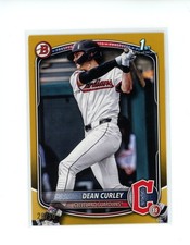 2025 Bowman Draft Dean Curley #BD-129 1st Bowman Paper Gold Parallel 20/50 READ