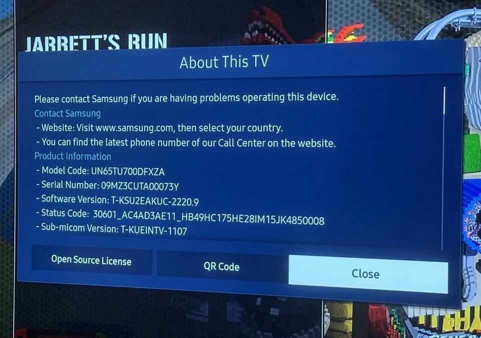 Samsung UN65TU7000FXZA 65" 4K LCD Smart TV - Titan Gray - Image 3 of 4
