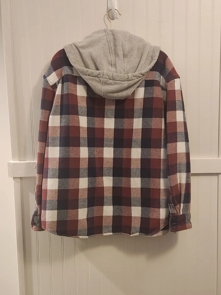 American Eagle Outfitters Flannel Shirt Jacket Size XL Mens Red, Blue Flannel - Image 3 of 4
