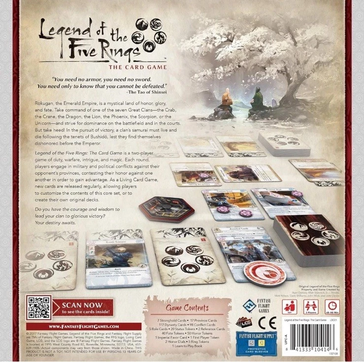 Legend of the Five Rings LCG Core Set | Card Game by Fantasy Flight | Mint Cond! - Image 3 of 3