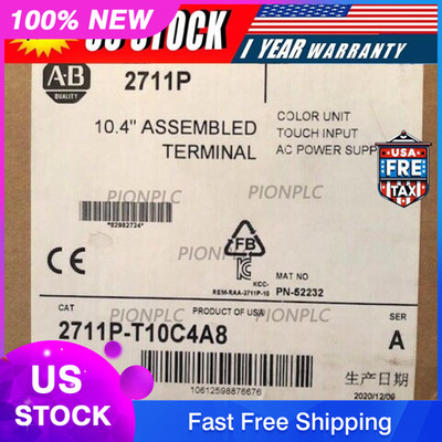 Allen-Bradley 2711P-T10C4A8 Ser A Panelview Plus, 10.4''  US Free Tax