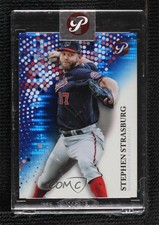 2022 Topps Pristine Blue Pulsar Refractor 56/75 Stephen Strasburg #42 b8h