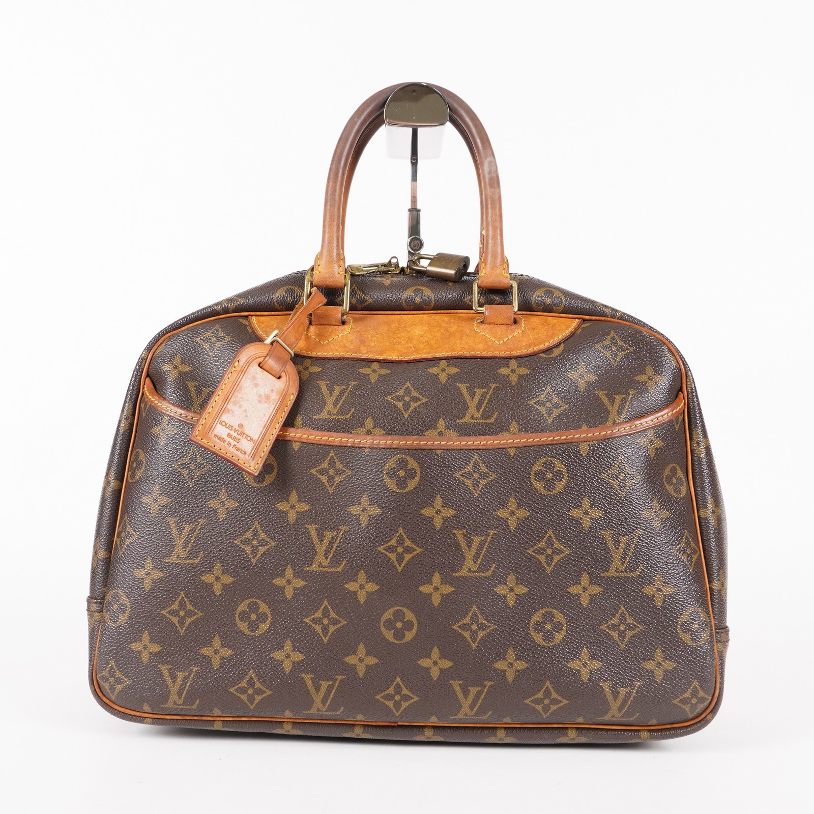 Authentic Louis Vuitton Tote Bag Handbag Monogram Deauville M47270 05E022310013