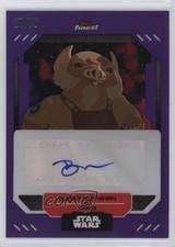 2023 Finest Star Wars Purple Refractor 27/75 Bobby Moynihan as Orka Auto rw6