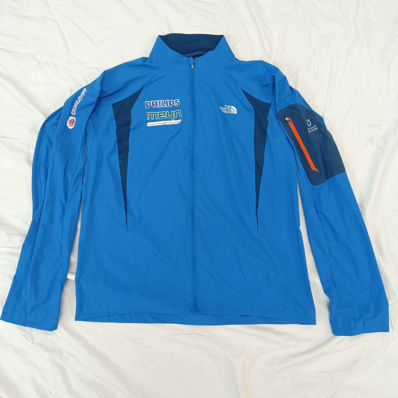 The North Face Jacket Running Rare Mens Blue Philips Nylon Flight Series Size M image 8