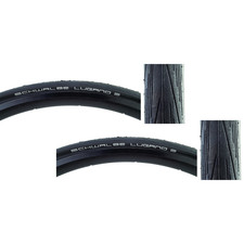 Pack of 2 Schwalbe Lugano II Tire 700 x 32 Clincher Wire Black KGuard