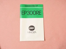 Minolta EP300RE EP 300 RE Operator's Manual