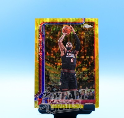 2025-26 Topps Chrome - Paul George #77 Gold Wave Refractor /50