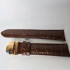 Lucien Piccard Watch Strap Band Brown Leather 22mm