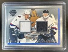 2004-05 Pacific Dan Cloutier Brendan Morrison Dual Jersey #/650 Canucks