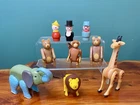 Lot of 9 Pieces 1980s Vintage Fisher Price Play Family Circus Train #991